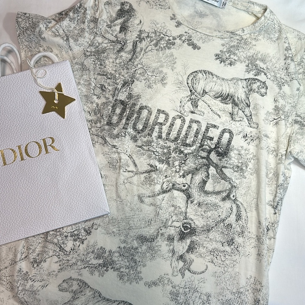 Christian Dior Short Sleeve T-Shirt Good Condition Size Small with Bag